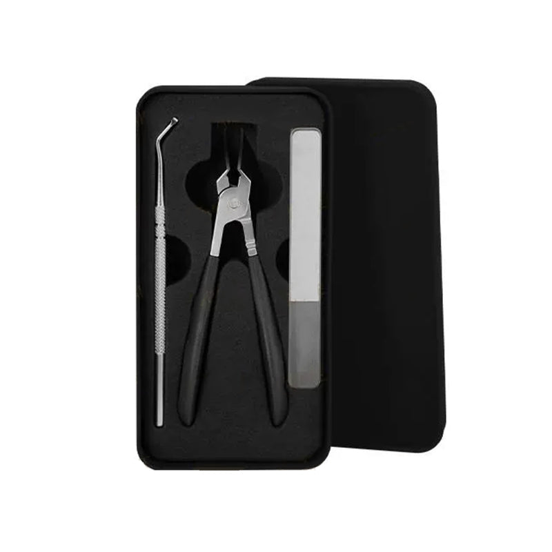 🔥 Odporne na zachlapanie nożyczki do paznokci o ściętym pod kątem 25° ostrzu, zestaw 3 szt.