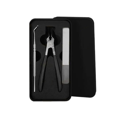 🔥 Odporne na zachlapanie nożyczki do paznokci o ściętym pod kątem 25° ostrzu, zestaw 3 szt.