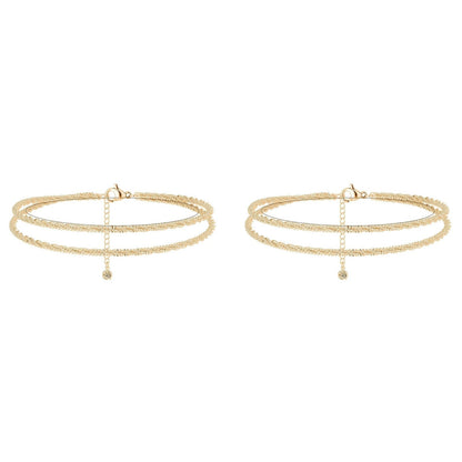 💜OSTATNI DZIEŃ - KUP 1 RABAT 1 GRATIS 💜 Delikatna, warstwowa, wodoodporna bransoletka na kostkę