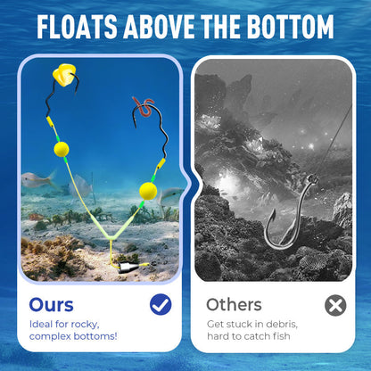 🔥Kup 2 i otrzymaj 3 za darmo 💦 Podwójny zestaw haków z odwracalną konstrukcją🐟