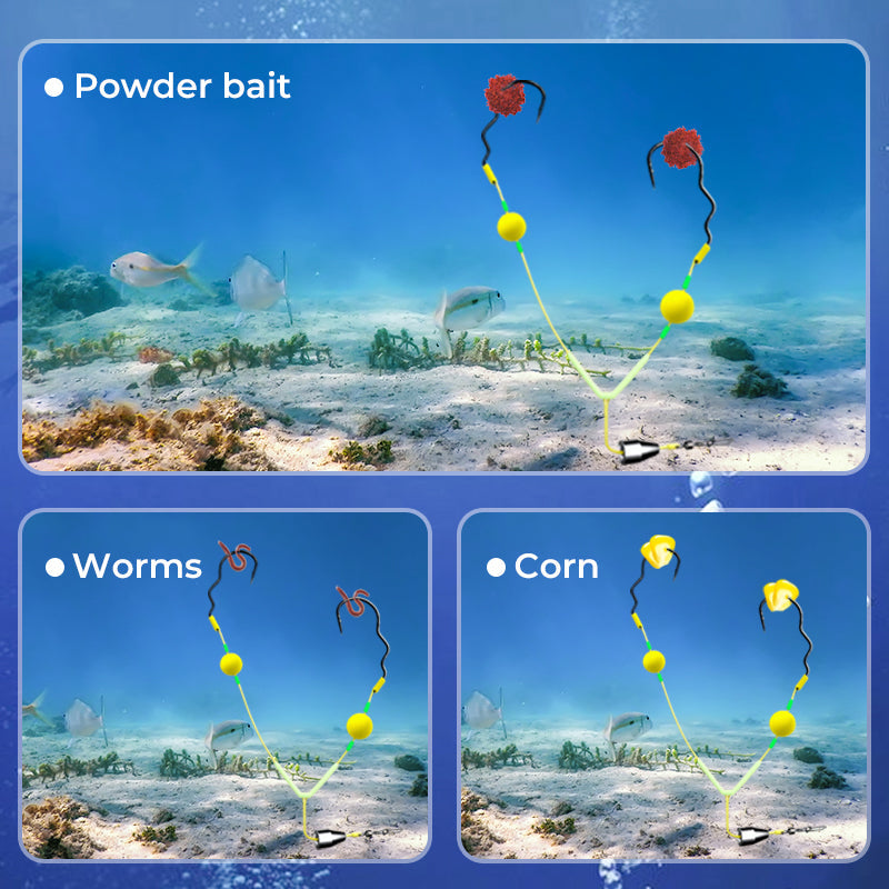 🔥Kup 2 i otrzymaj 3 za darmo 💦 Podwójny zestaw haków z odwracalną konstrukcją🐟