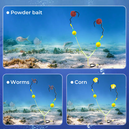 🔥Kup 2 i otrzymaj 3 za darmo 💦 Podwójny zestaw haków z odwracalną konstrukcją🐟