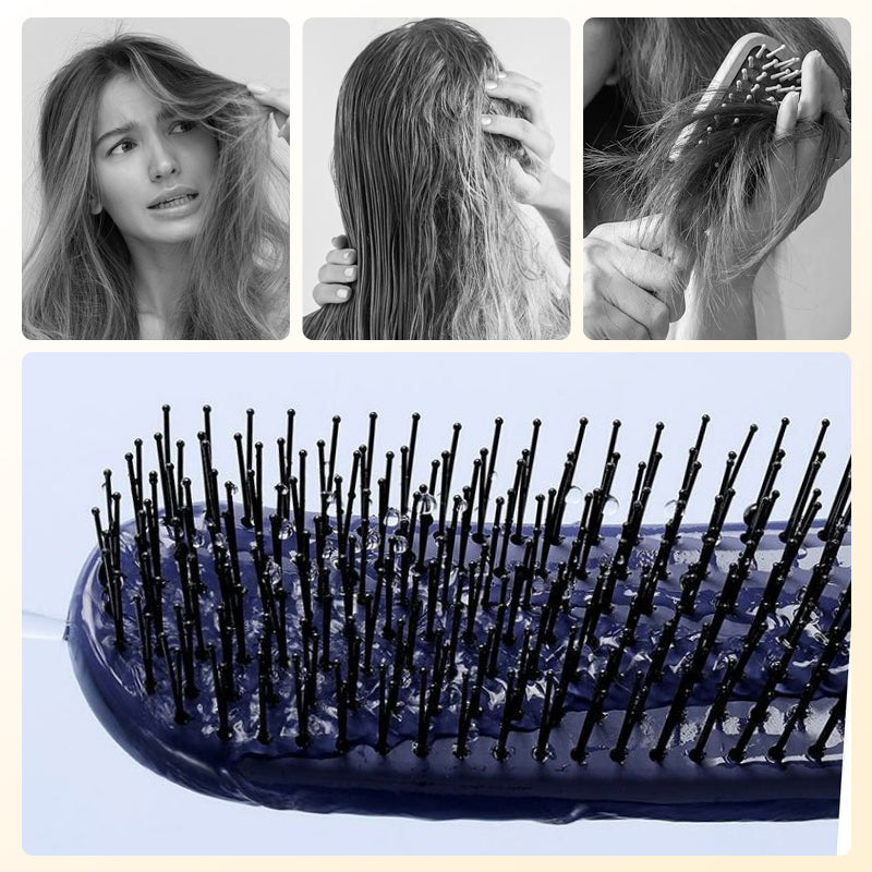 Przenośny puszysty masaż wygładzający grzebień