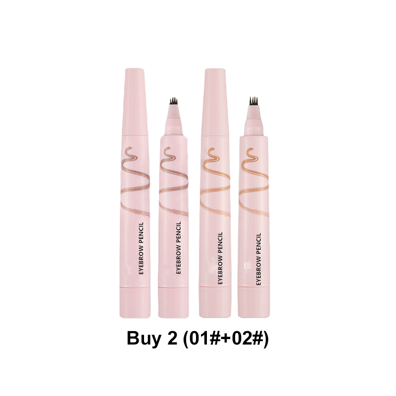 🔥Wyprzedaż letnia🔥Wodoodporny ołówek do brwi z czterema zębami