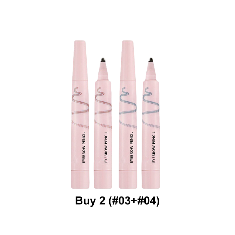 🔥Wyprzedaż letnia🔥Wodoodporny ołówek do brwi z czterema zębami