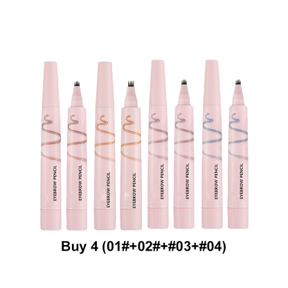 🔥Wyprzedaż letnia🔥Wodoodporny ołówek do brwi z czterema zębami