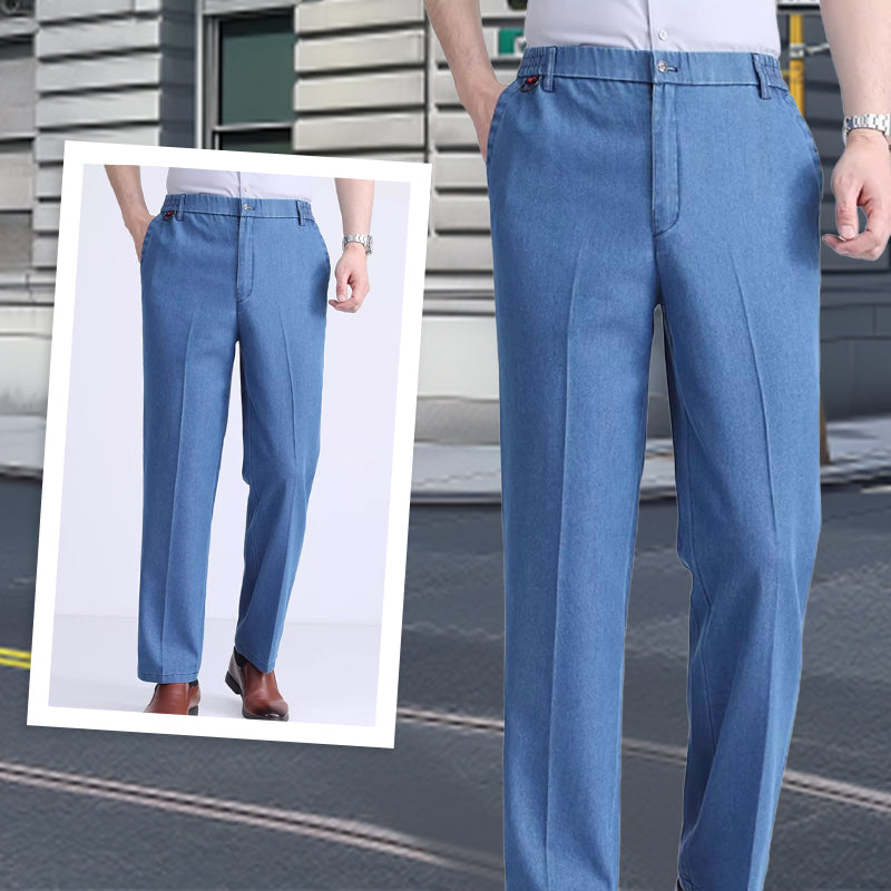 Wygodne, rozciągliwe jeansy męskie z elastyczną talią