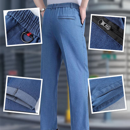 Wygodne, rozciągliwe jeansy męskie z elastyczną talią