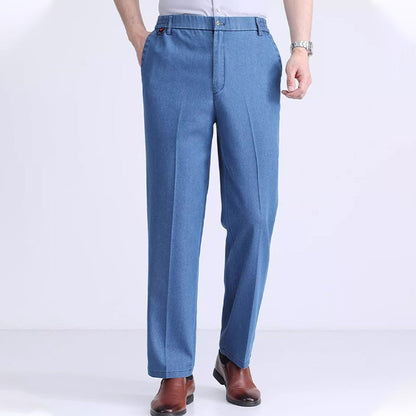 Wygodne, rozciągliwe jeansy męskie z elastyczną talią