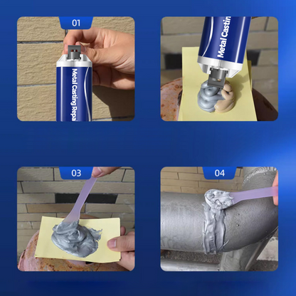 🔩Klej naprawczy do odlewów metalowych🎁Bezpłatny aplikator, skrobak i papier ścierny