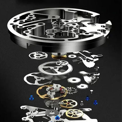 ⌚🎁Wodoodporny zegarek z rzymskim szkieletem i automatycznym mechanizmem dla mężczyzn