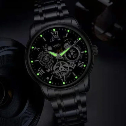 ⌚🎁Wodoodporny zegarek z rzymskim szkieletem i automatycznym mechanizmem dla mężczyzn
