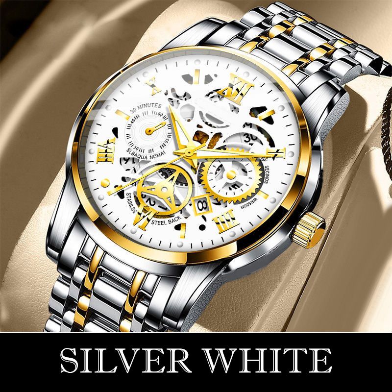 ⌚🎁Wodoodporny zegarek z rzymskim szkieletem i automatycznym mechanizmem dla mężczyzn