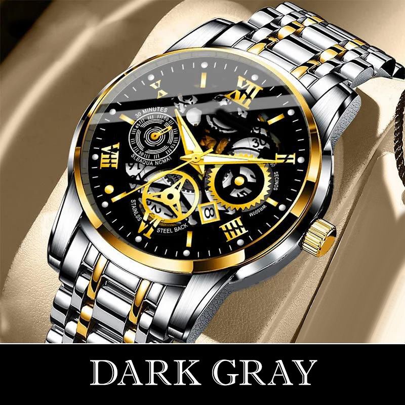 ⌚🎁Wodoodporny zegarek z rzymskim szkieletem i automatycznym mechanizmem dla mężczyzn