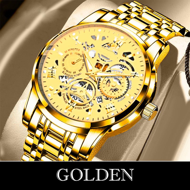 ⌚🎁Wodoodporny zegarek z rzymskim szkieletem i automatycznym mechanizmem dla mężczyzn