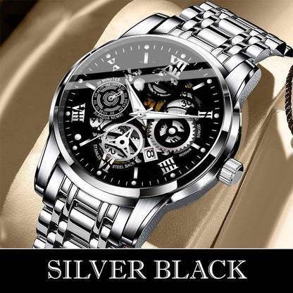 ⌚🎁Wodoodporny zegarek z rzymskim szkieletem i automatycznym mechanizmem dla mężczyzn