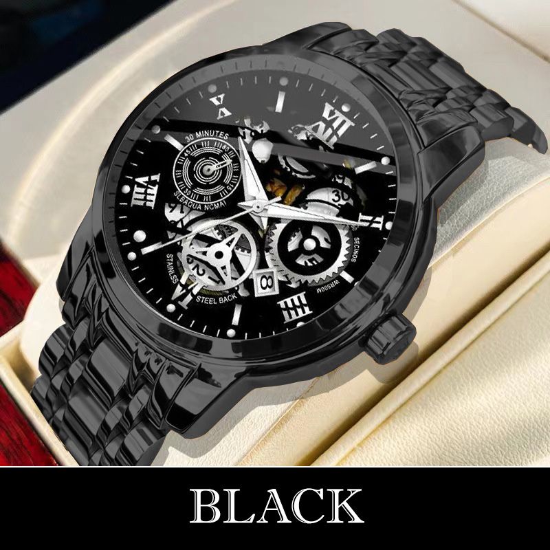 ⌚🎁Wodoodporny zegarek z rzymskim szkieletem i automatycznym mechanizmem dla mężczyzn
