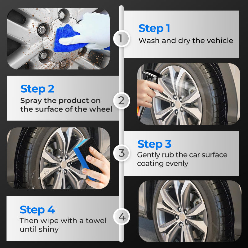 Silny środek do czyszczenia felg samochodowych