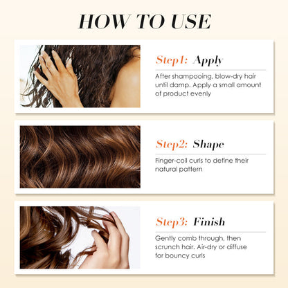 Odżywcza odżywka do włosów kręconych bez spłukiwania