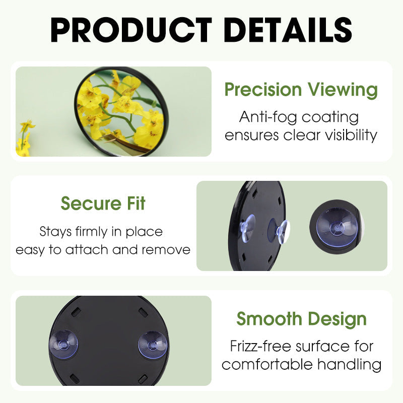 Lustro powiększające 5X z przyssawkami