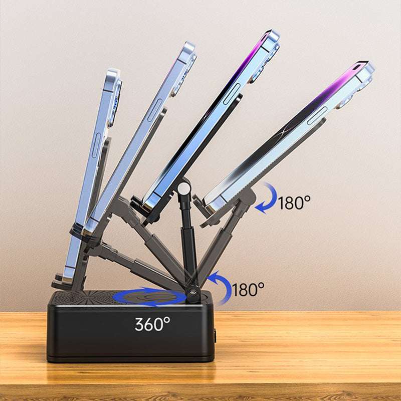 🔥📱Wybór prezentu – 3 w 1 – bezprzewodowy głośnik Bluetooth, stacja ładująca, podstawka pod telefon