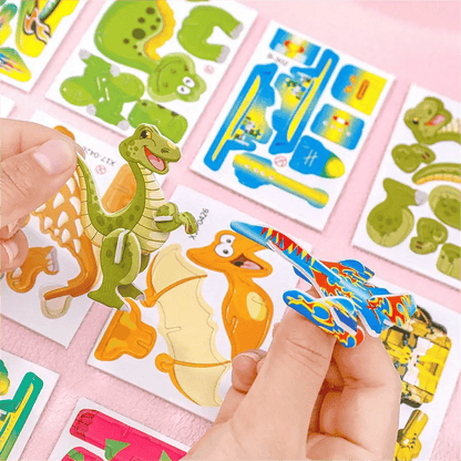 🎁Edukacyjne puzzle 3D z kreskówkami🦖