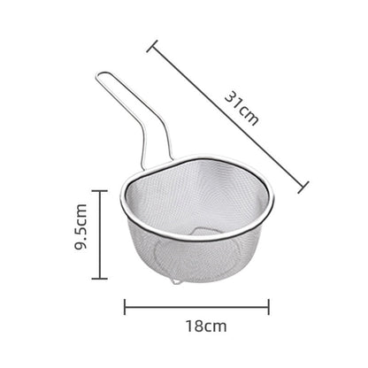 🪴🫙 50% taniej! Ręczne sito ze stali nierdzewnej – drobne i grube oczka, ergonomiczny uchwyt, odporne na rdzę