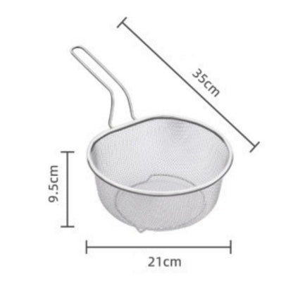 🪴🫙 50% taniej! Ręczne sito ze stali nierdzewnej – drobne i grube oczka, ergonomiczny uchwyt, odporne na rdzę