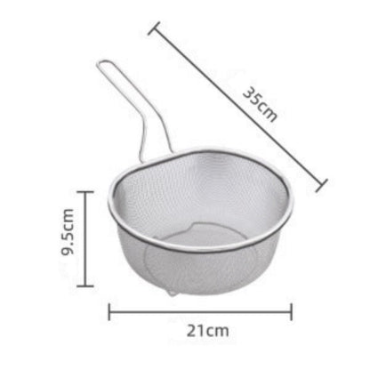 🪴🫙 50% taniej! Ręczne sito ze stali nierdzewnej – drobne i grube oczka, ergonomiczny uchwyt, odporne na rdzę