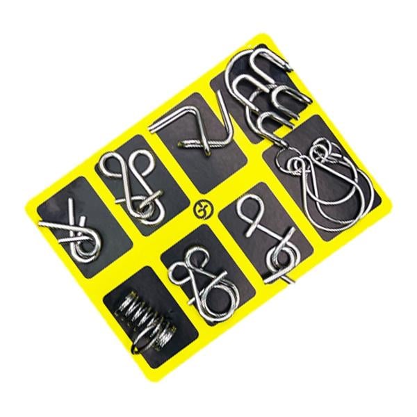 🧠 Edukacyjne zabawki intelektualne IQ Toys, metalowe łamigłówki Brain teaser