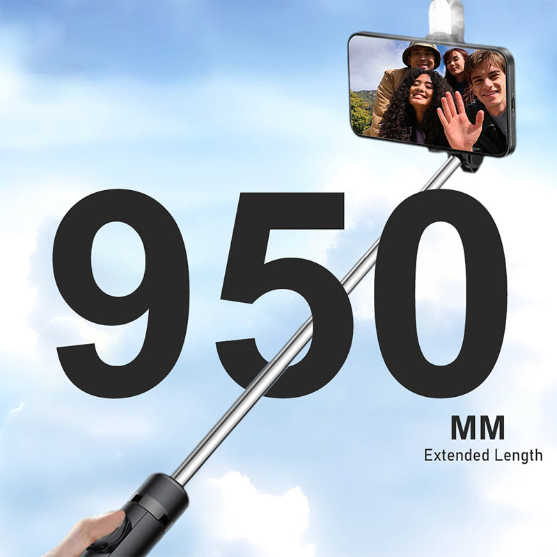 Portable 4-Leg Bluetooth Selfie Stick Tripod