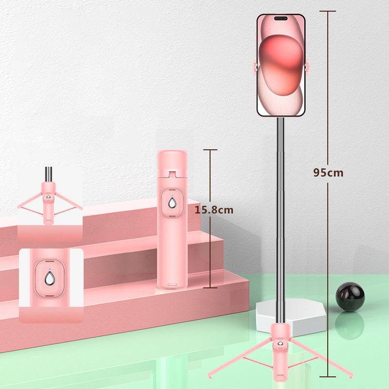 Portable 4-Leg Bluetooth Selfie Stick Tripod