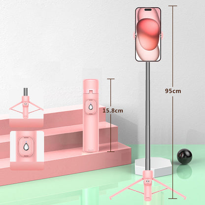 Portable 4-Leg Bluetooth Selfie Stick Tripod