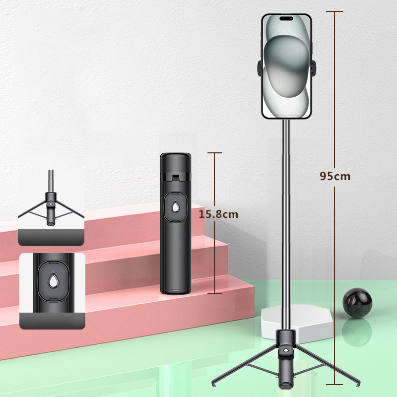 Portable 4-Leg Bluetooth Selfie Stick Tripod