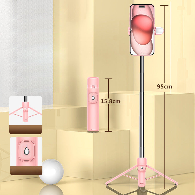 Portable 4-Leg Bluetooth Selfie Stick Tripod