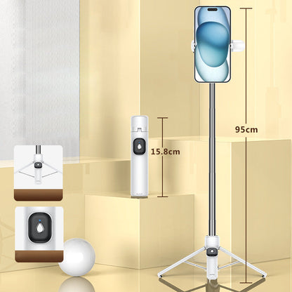 Portable 4-Leg Bluetooth Selfie Stick Tripod