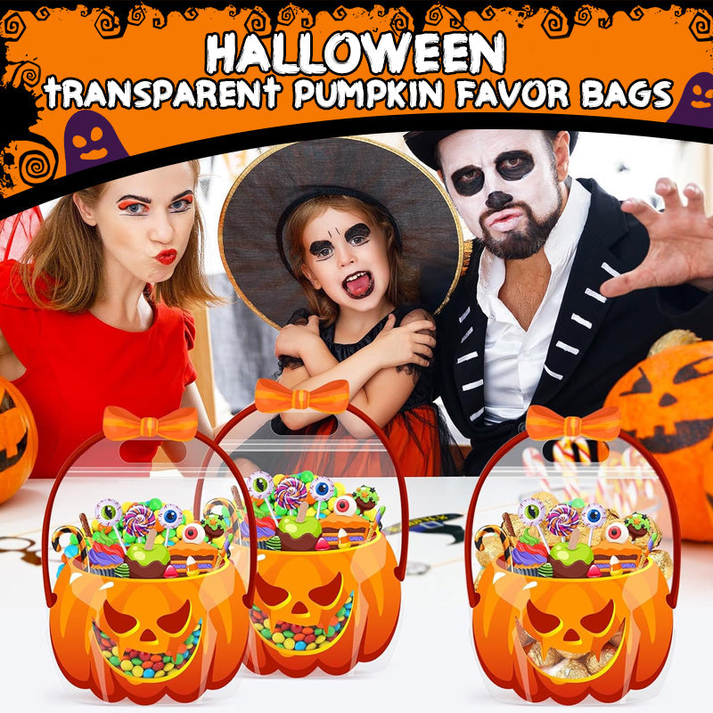 👻 Bestsellery na Halloween – 60% ZNIŻKI! 🎃 Przezroczyste torby na drobne upominki w kształcie dyni ✨ – idealne na przyjęcia, cukierkowanie i szkolne upominki 🍬🧛‍♀️