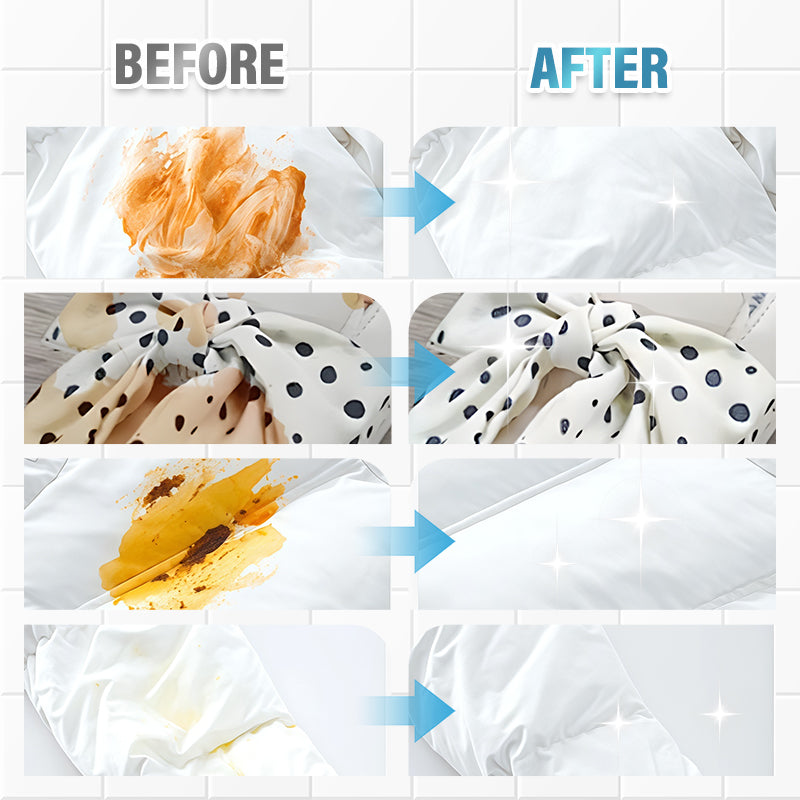 👕✨ Silny środek do usuwania plam z ubrań – usuwa tłuste plamy, plamy z wina i atramentu w kilka sekund, delikatny dla tkanin 🧴🔥