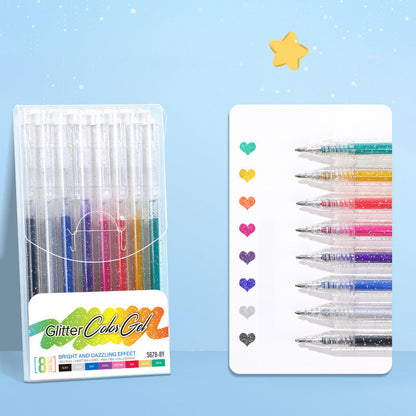 🎄🎁 Wyjątkowa wyprzedaż świąteczna! 🎁 Zestaw żelowych długopisów brokatowych – płynne pisanie 🎨