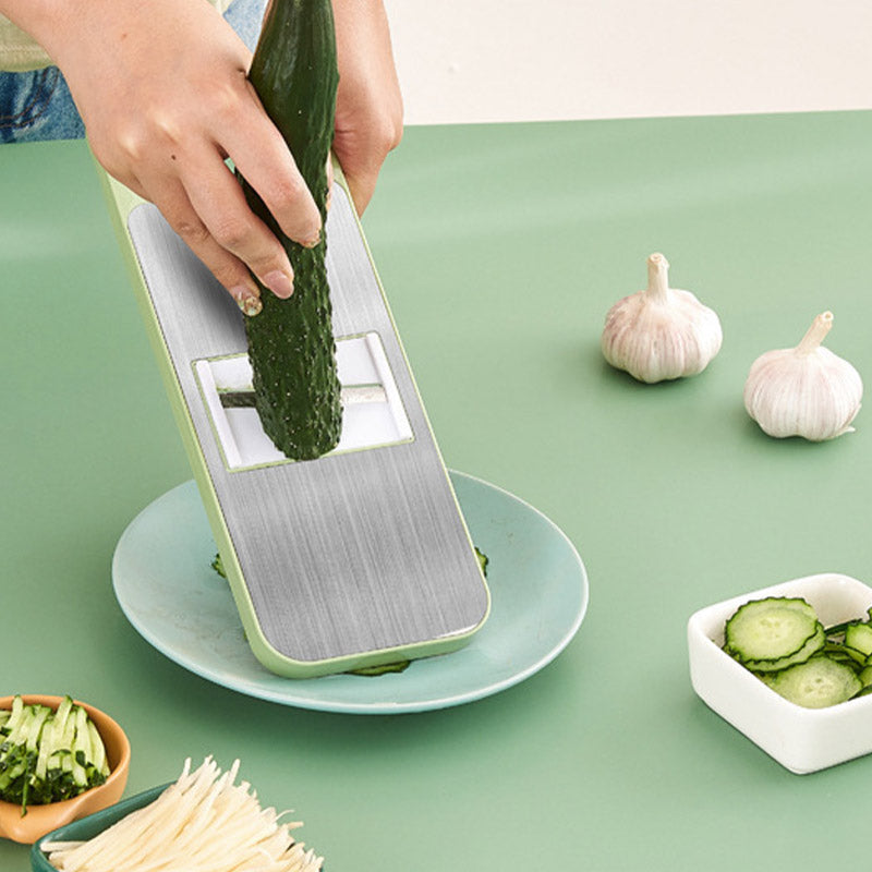 📢 Teraz 50% taniej! 🔪 Wielofunkcyjna krajalnica kuchenna z osłoną dłoni – 5 ostrzy, antypoślizgowa podstawa i szybkie krojenie warzyw 🥕⚠️📦