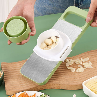📢 Teraz 50% taniej! 🔪 Wielofunkcyjna krajalnica kuchenna z osłoną dłoni – 5 ostrzy, antypoślizgowa podstawa i szybkie krojenie warzyw 🥕⚠️📦