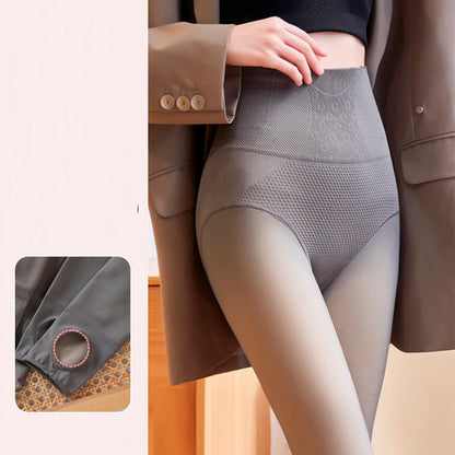 ✨Jesienno-zimowa wyprzedaż✨Damskie zimowe rajstopy z imitacją półprzezroczystych grubych rajstop