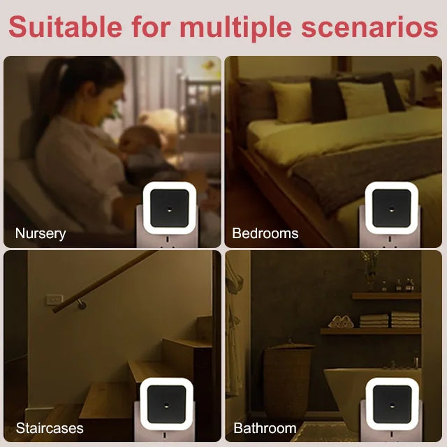 💡Inteligentny czujnik sterujący oświetleniem LED Energooszczędna lampa