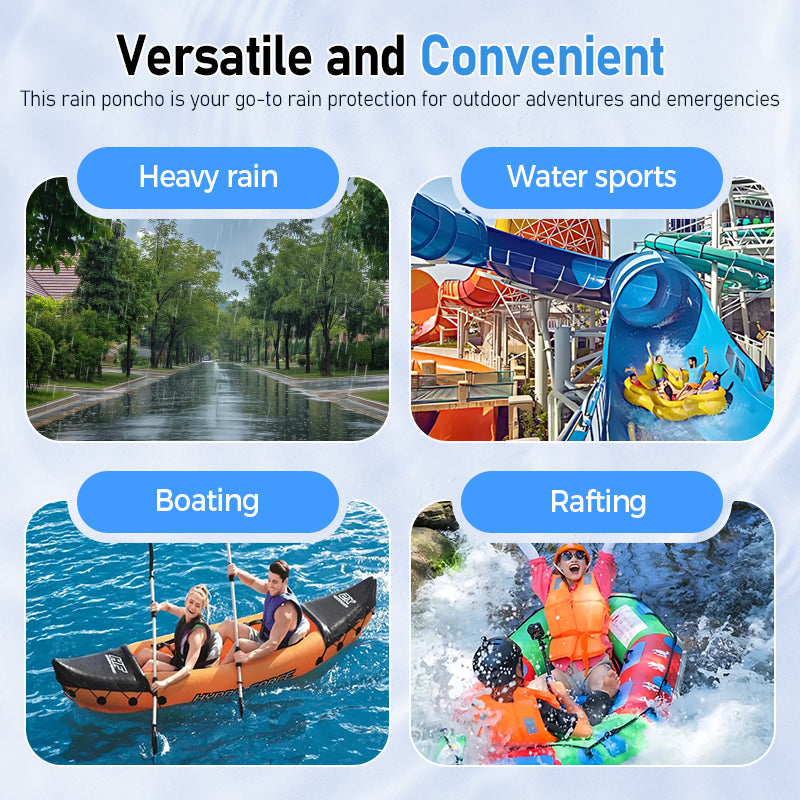 💧Przenośna peleryna przeciwdeszczowa dla dorosłych