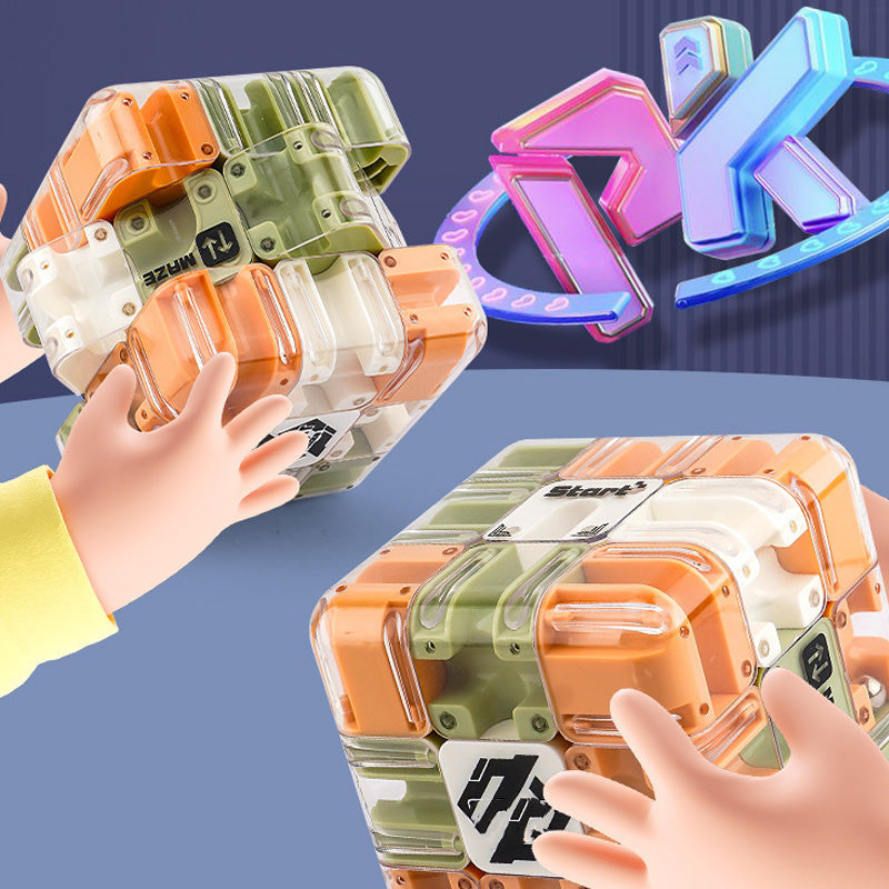 🎁🎄Wczesna wyprzedaż świąteczna 50% ZNIŻKI🧩Duża labiryntowa kostka 3D – wciągająca zabawka logiczna