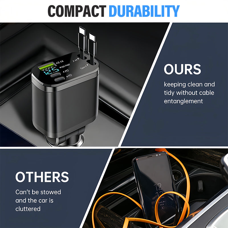 ⚡Szybka ładowarka samochodowa z oświetleniem ambientowym Starry Sky