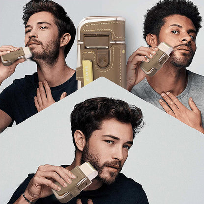 🔥Przenośna golarka elektryczna 2 w 1 z wbudowanym lusterkiem