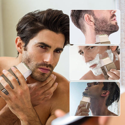 🔥Przenośna golarka elektryczna 2 w 1 z wbudowanym lusterkiem