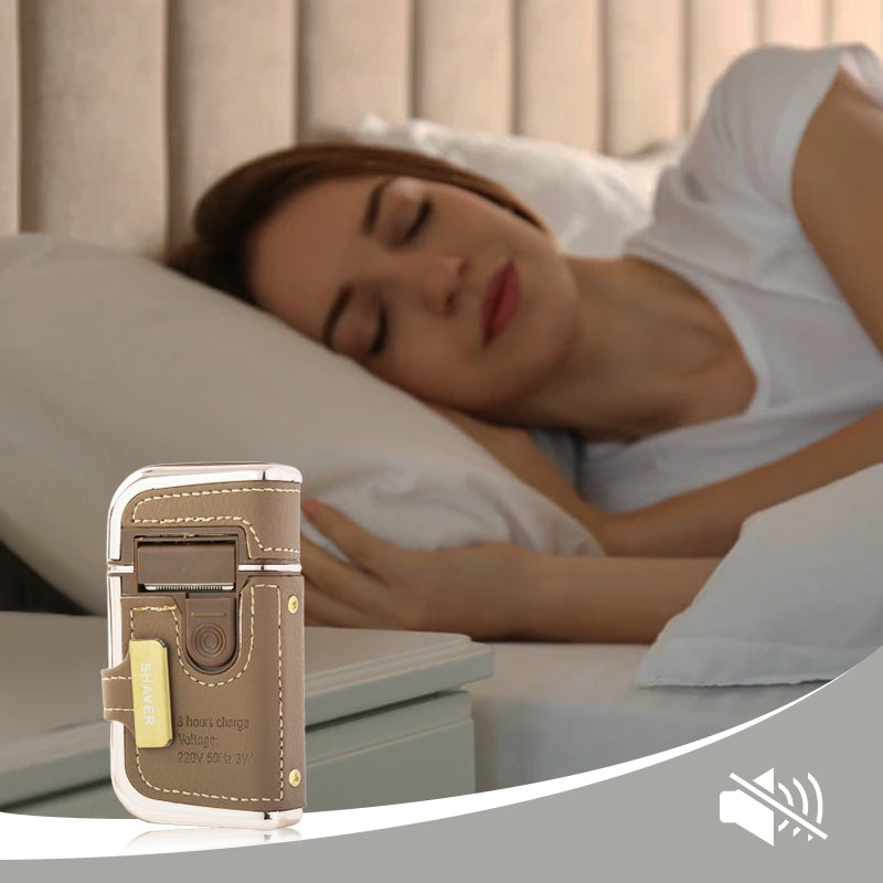 🔥Przenośna golarka elektryczna 2 w 1 z wbudowanym lusterkiem