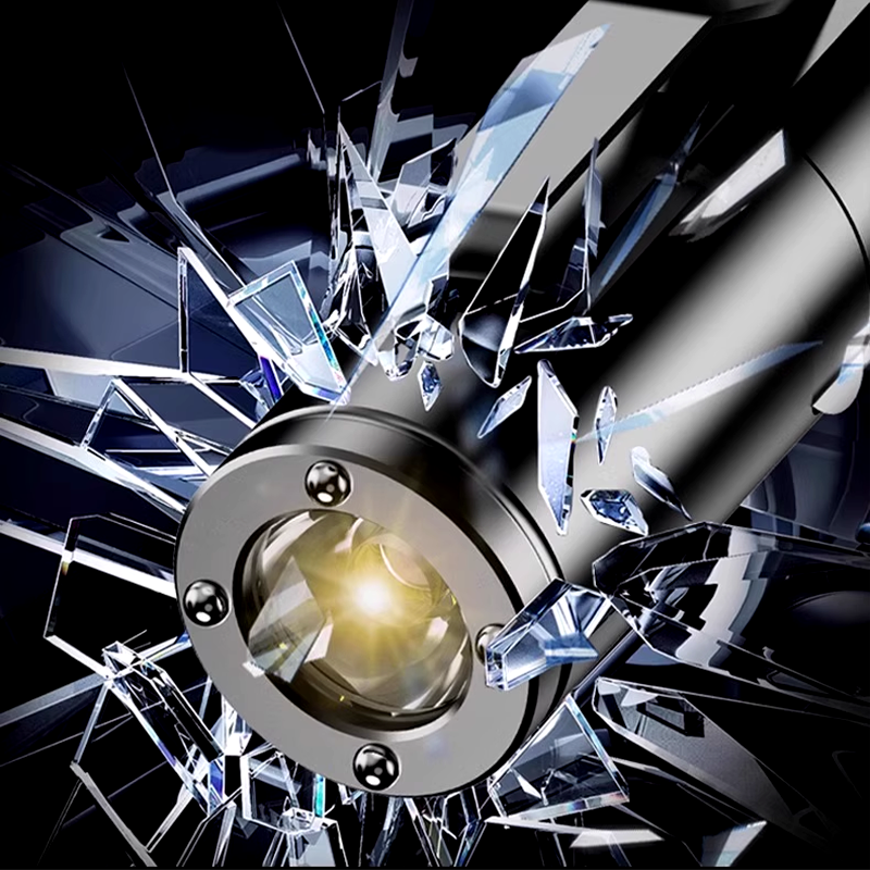 🔥Lampe Torche Tactique 4-en-1 Mini : Compacte, Magnétique, Lumière Intense, Brise-vitre, Avertisseur & Allume-feu